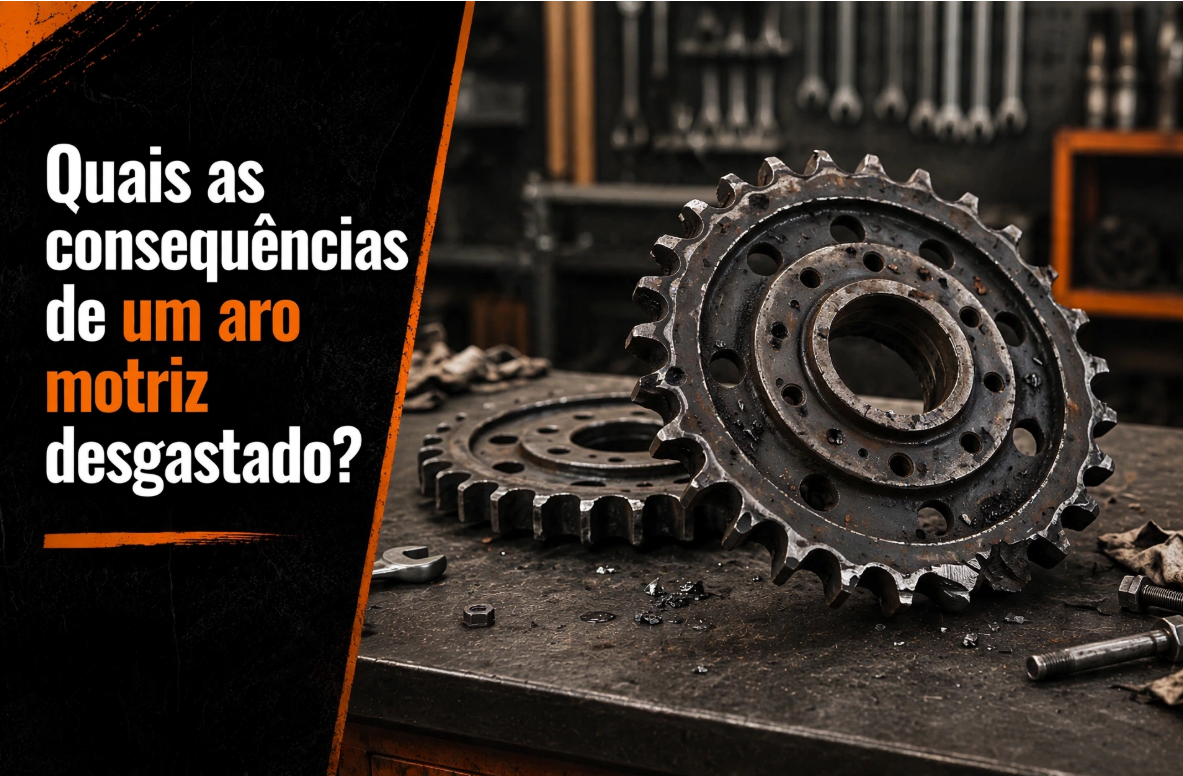 Quais as consequências de um aro motriz desgastado? 